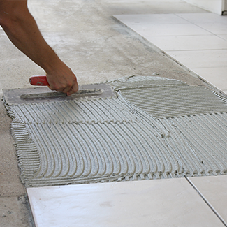 Professional flooring services to support major building contracts.